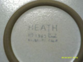 3 Edith Heath Ceramics 11&1/4 Inch Diameter Dinner Plates,  Sandalwood Matte Rim 7