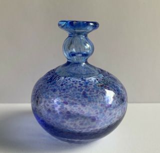 Vintage Kosta Boda Villein Signed Small Art Glass Vase