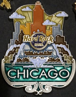 Hard Rock Chicago Hotel 2017 Core City Icon Pin - 96064
