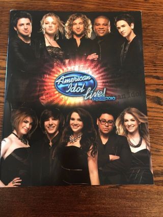 American Idol Live Tour 2010 Concert Program Book Dewyze Bowersox James Magnus