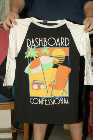 Dashboard Confessional Long Sleeved Tour T Shirt 2015 Tour Near Rare