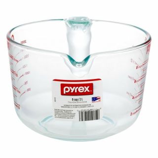 Pyrex Measuring Cup Measure Thick Glass Tool Kitchen Tool Gadgets Holds 8 Cups