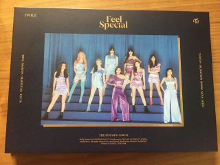 Twice 8th Mini Album Feel Special Opened W/ Poster & Pre - Order Benefit Blue Ver