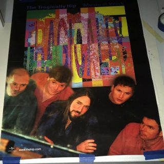 The Tragically Hip - Music @ Work Retail Promo Posters (2) - Rare 18x23,  36x12