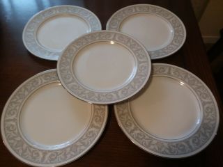 5 Imperial China Whitney By W.  Dalton 10 3/8 " Dinner Plates 5671 Set