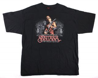 Santana 2009 Supernatural Live At The Joint Las Vegas T - Shirt Size Xxl Black