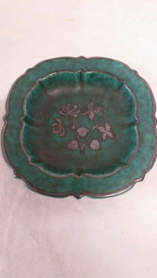 Wilhelm Kage Gustavsberg Argenta 1129 Ceramic Dish Bowl 6.  25 " Mid Century Deco