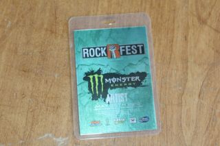 Rob Zombie Anthrax All That Remains Ashes Armada Backstage Pass