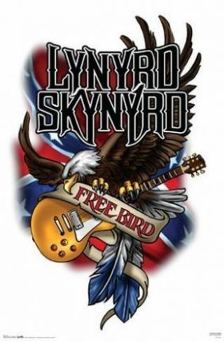 Lynyrd Skynyrd 24 X 36 Poster Bird Classic Southern Rock Music Memorabilia