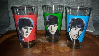 The Beatles John Lennon,  George Harrison,  Paul Mccartney Glasses Drinking Cups