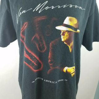 Van Morrison Adult Tee Shirt North America Tour 2006 Concert Souvenir Large (