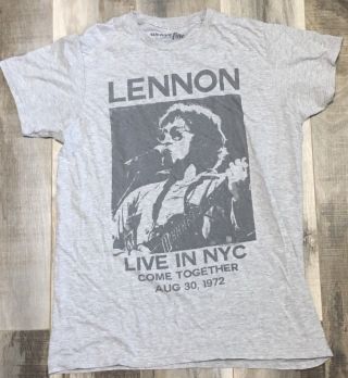John Lennon,  Mens Womens Unisex Live In Nyc T - Shirt Size M Medium