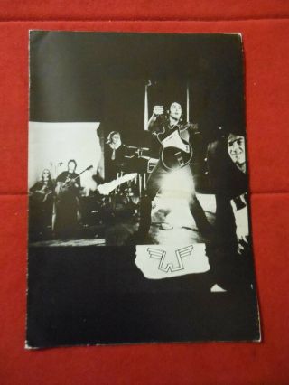 Paul Mccartney 1972 Wings Over Europe Tour Concert Program Book /