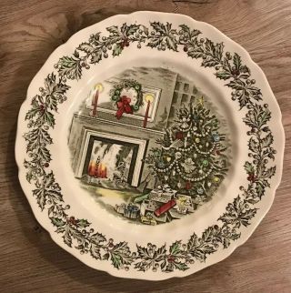 Merry Christmas By Johnson Bros - 10 5/8 " Holiday Dinner Plate - England