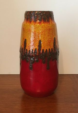 Vintage 60s/70s Scheurich Keramik Fat Lava West Germany Pottery Vase 203 - 26 Exc