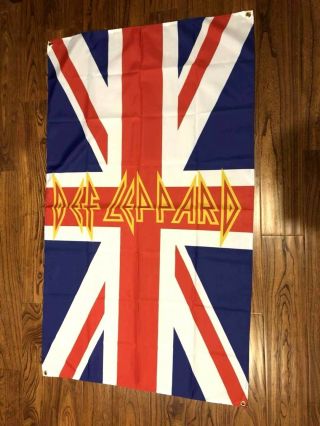 Def Leppard Cloth Poster Flag 5 Ft Tall X 3 Ft Wide