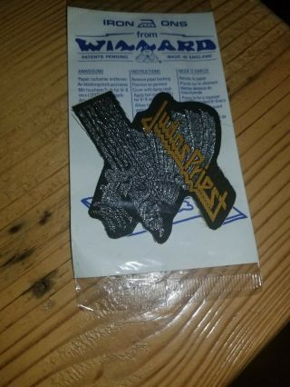 Vintage Judas Priest Screaming For Vengeance Patch Cutout 1980s Metal Badge