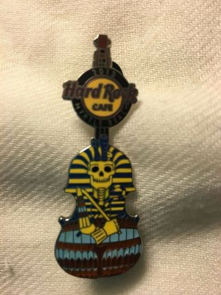Hard Rock Cafe Pin Myrtle Beach Pharaoh Holographic Guitar Skull Pharaoh Pin