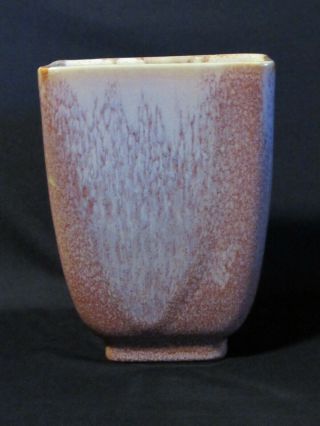 Rare Early Haeger Royal Hickman Pottery Petty Crystal Glaze Vase Signed