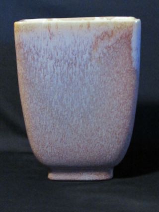 Rare Early Haeger Royal Hickman Pottery Petty Crystal Glaze Vase Signed 3