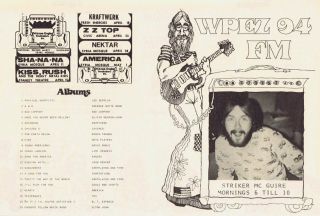 Wpez 94 Pittsburgh Vintage April 11 1975 Music Survey Led Zeppelin 1