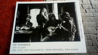 The Waterboys Mike Scott Rare Live Press Promo Photo 10 " X 8 " 1980s