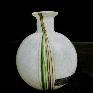 Miniature Scandinavian Kosta Boda Bertil Vallien Rainbow Bud Vase,  No 48380