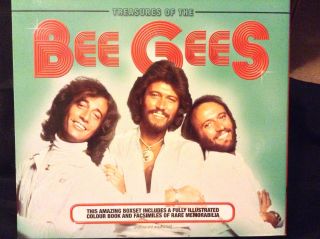 Treasures Of The Bee Gees Hardcover With Removable Memorabilia