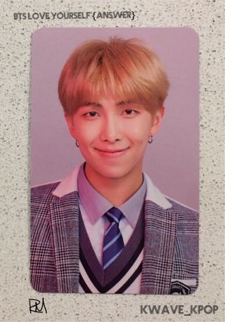 ✨rm [랩몬스터]✨ Bts Love Yourself Answer Version L - Official Photo Card Only