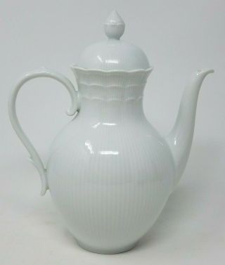 Kaiser - Romantica - All White Porcelain Coffee Pot - Scalloped Edge - 5 - Cup