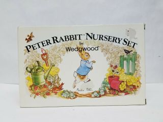 3 Piece Nursery Set Peter Rabbit Beatrix Potter By Wedgwood - Mug/plate/oatmeal