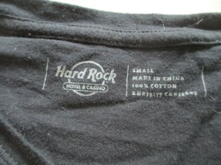 Hard Rock Hotel & Casino Punta Cana Women Black Rhinestone T Shirt Size S Small 3