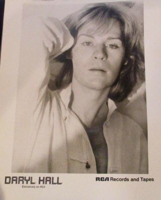 Daryl Hall (hall & Oates) 8x10 Promo Photo 1976 Black & White Rca,  Pristine