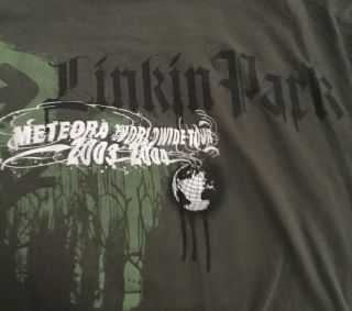 Linkin Park Meteora World Tour 2003 2004 T - Shirt Large 2