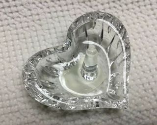 Marquis By Waterford Crystal Sheridan Heart Shape Ring Holder Perfect With Label
