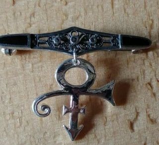 Prince Rogers Nelson One Of A Kind Love Symbol Vintage Brooch