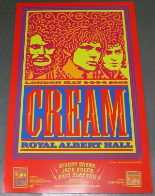Cream Eric Clapton Royal Albert Hall Concert Promo Poster 18x28