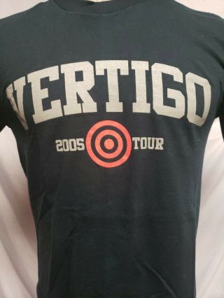U2 Vintage 2005 Edun Live Vertigo Rock Band Concert Tour T - Shirt Men 