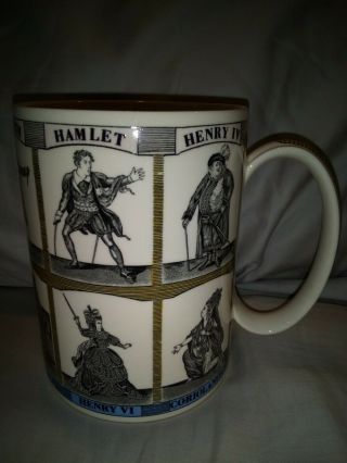 Wedgwood Of Etruria & Barlaston William Shakespeare Plays Large Coffee Tea Mug