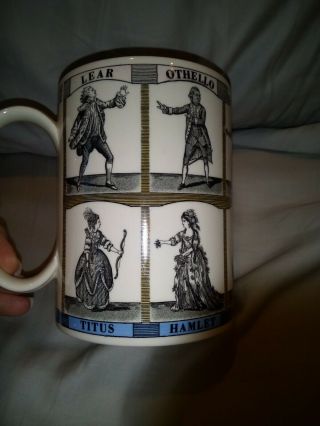 Wedgwood of Etruria & Barlaston William Shakespeare Plays Large Coffee Tea Mug 4