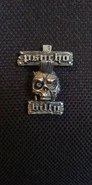 Psychobilly Zombie Rockabilly Metal Badge Demented Are Go Meteors