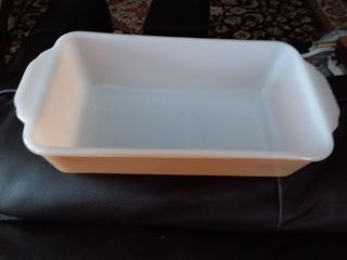 Vintage Fire King Peach Luster 1 Qt Loaf Pan Ovenware 409 Anchor Hocking Usa