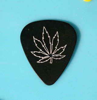 Black Crowes // 1991 High As The Moon Tour Guitar Pick // Black/white Pot Leaf