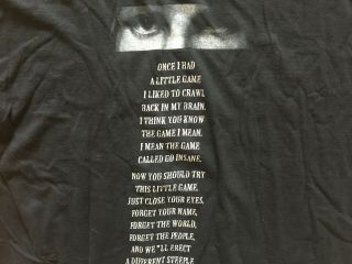 RARE The Doors Jim Morrison Celebration of the Lizard Lyrics Go Insane TShirt XL 4
