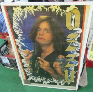 Ozzy Osbourne Poster 1991 Rare Vintage Collectible Oop Black Sabbath