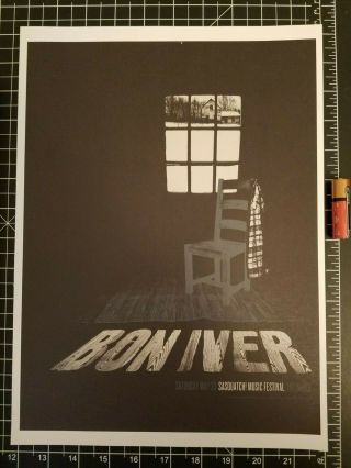 Bon Iver Concert Poster 10 X 14 Reprint
