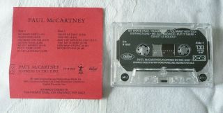Paul Mccartney Advance Flowers In The Dirt Cassette With Bonus 1989