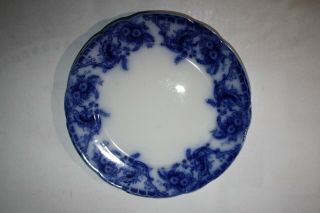 W.  E.  Corn Flow Blue 9 " Dinner Plate Ayr Pattern