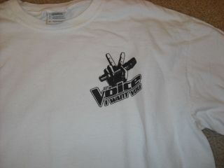 The Voice Rare Nbc Promo T - Shirt Adult Medium Christina Aguilera Adam Levine