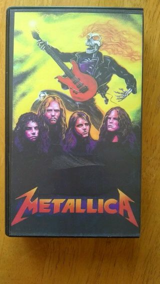 Vtg Metallica Rare Video Vhs Cassette Tape Live London,  England 1986